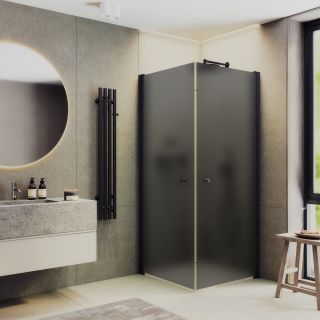 Душевой уголок MaybahGlass MGY-1299-6 90x90см чёрный